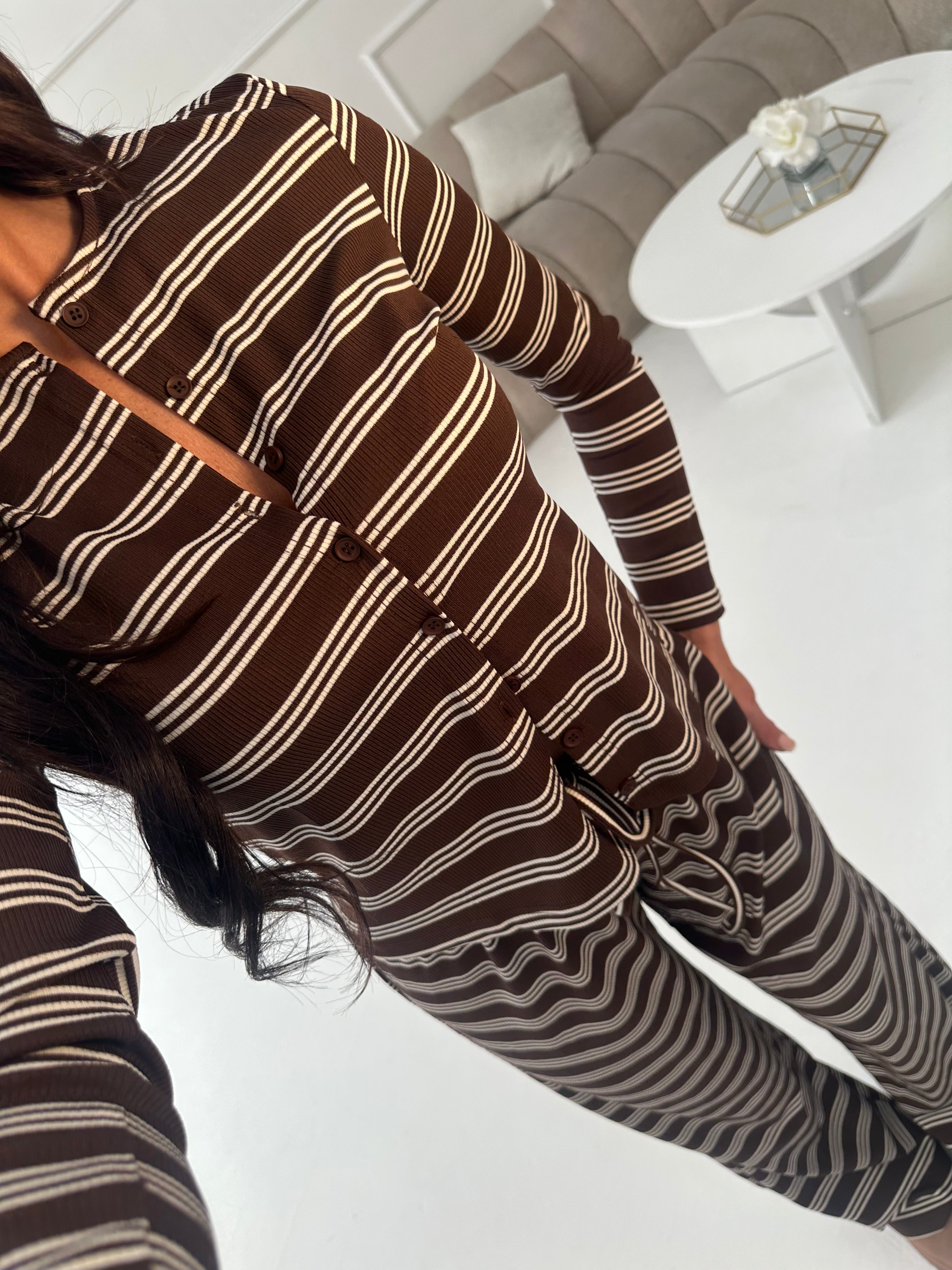 Cocoa Stripe Set